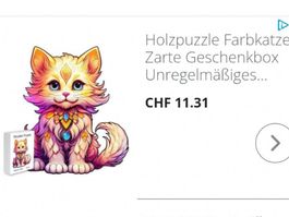 Holzpuzzle, Katze, Fantasy Puzzle, Motivpuzzle, woodenpuzzle