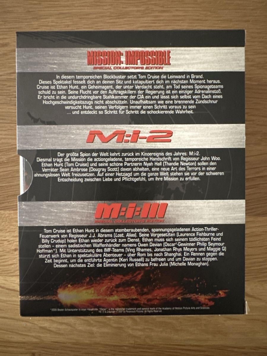 Tutti i DVDs: Tom Cruise - Mission: Impossible Blu-ray Collection – Usato da Münsingen venduto da Sim2977 1