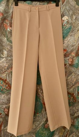 Elegante Bundfaltenhose, Gr. 40 - 42, Beige – Top Zustand!
