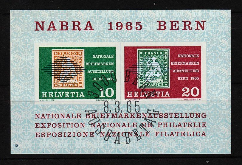 Tutti i francobolli: 1985 NABRA Block Bern ETS – Usato da Arlesheim venduto da gaugi43