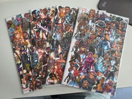 X-Men, # 1-4, Marvel, Z0-1! Panorama-Variant-Covers limit