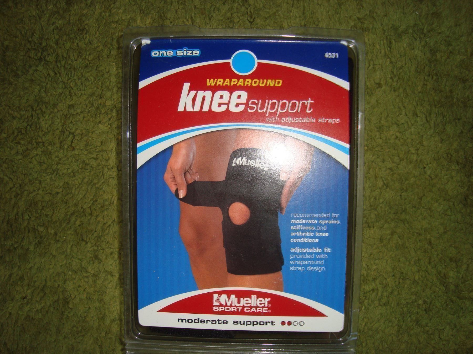Protezioni & Imbottiture: Knieschützer Mueller u.s.a. knee open wraparound One Size – Nuovo e nell'imballaggio originale da Wädenswil venduto da OliveDerSpezialist 1