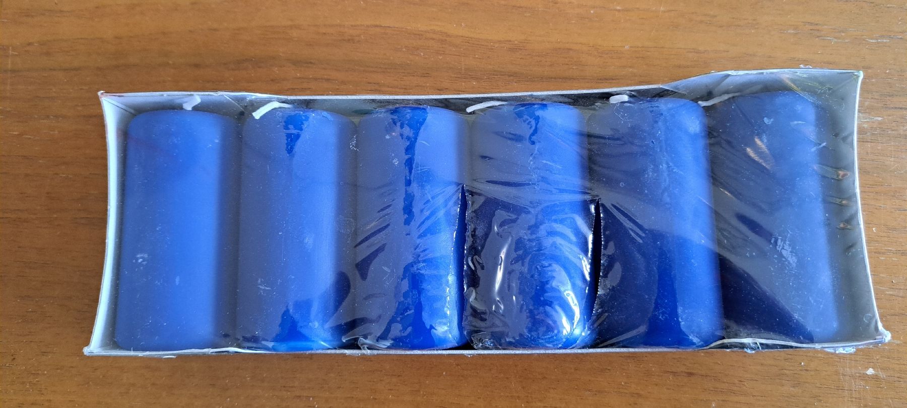 Kerzen: 6 Blaue Kerzen 6er Pack neuwertig – Neu (gemäss Beschreibung) aus Langrickenbach von Eve088