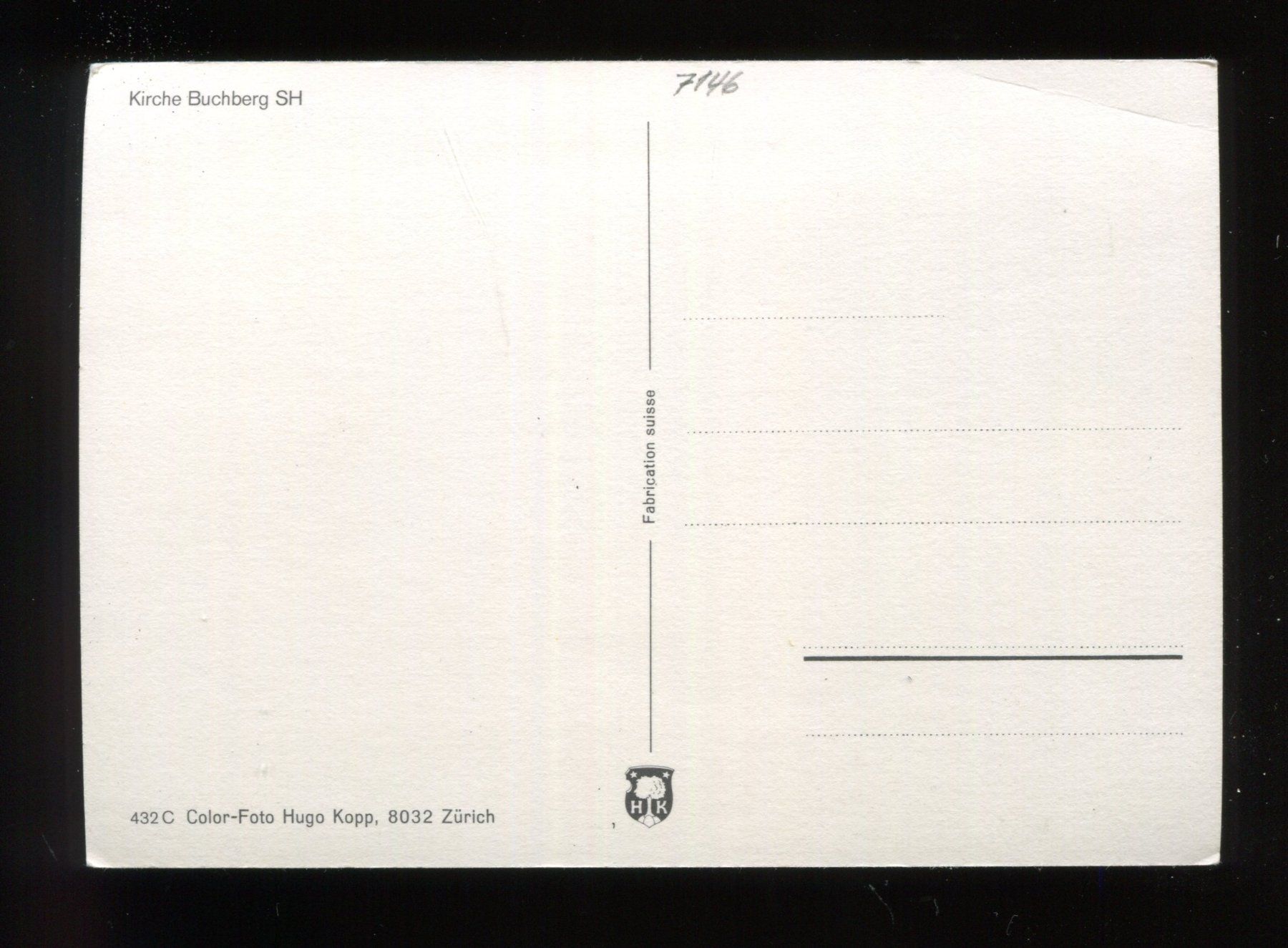 Cartoline postali: Buchberg, Kirche – Usato da Aarau venduto da Elmaar41 1