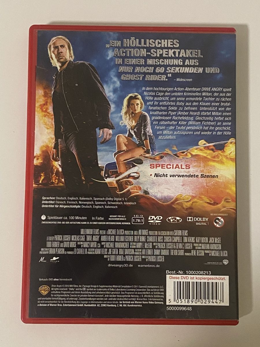 Tutti i DVDs: Drive Angry DVD Nicolas Cage – Usato da Oensingen venduto da mig_99db 1