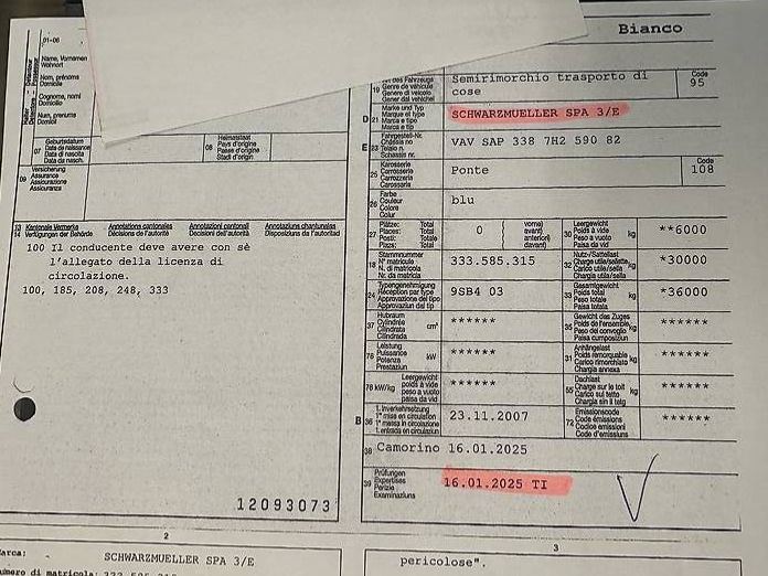 Schwarzmüller Rimorchi: Semirimorchio pianale 13.60 – Usato da Palagnedra venduto da gnufo 3