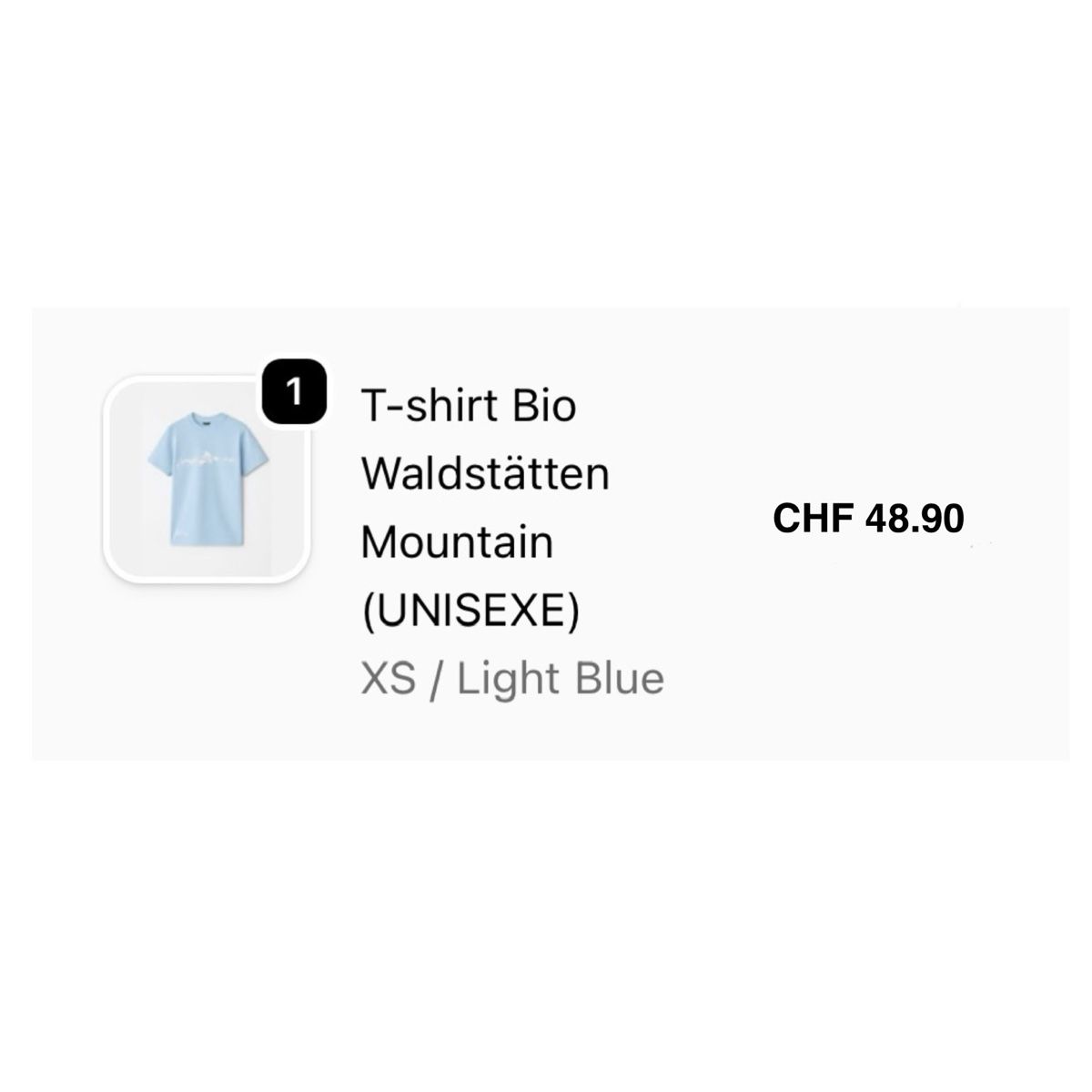 T-shirt: T-Shirt Waldstätten Mountain Limited Edition – Nuovo e nell'imballaggio originale da Carouge GE venduto da roman_monnier 1