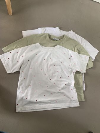3 Basic 100% Cotton, structured T-Shirts UNIQLO, Söpö, Zara