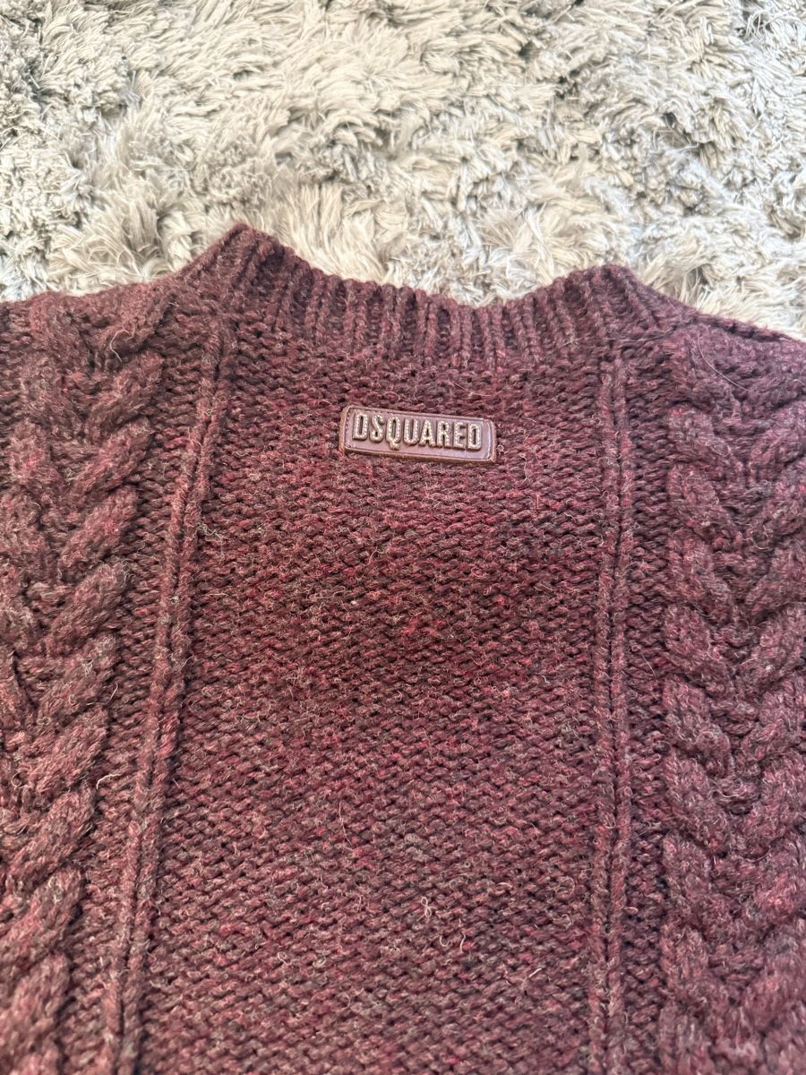 Dsquared2 Maglioni & Felpe: Dsquared2 Wollpullover, Grösse L, bordaux – Usato da Zürich venduto da MyWardrobe 5
