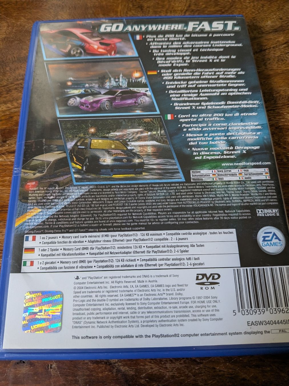 Sony Spiele: Need for speed Underground 2 Ps2 – Gebraucht aus Lausanne von llo_89y6 1