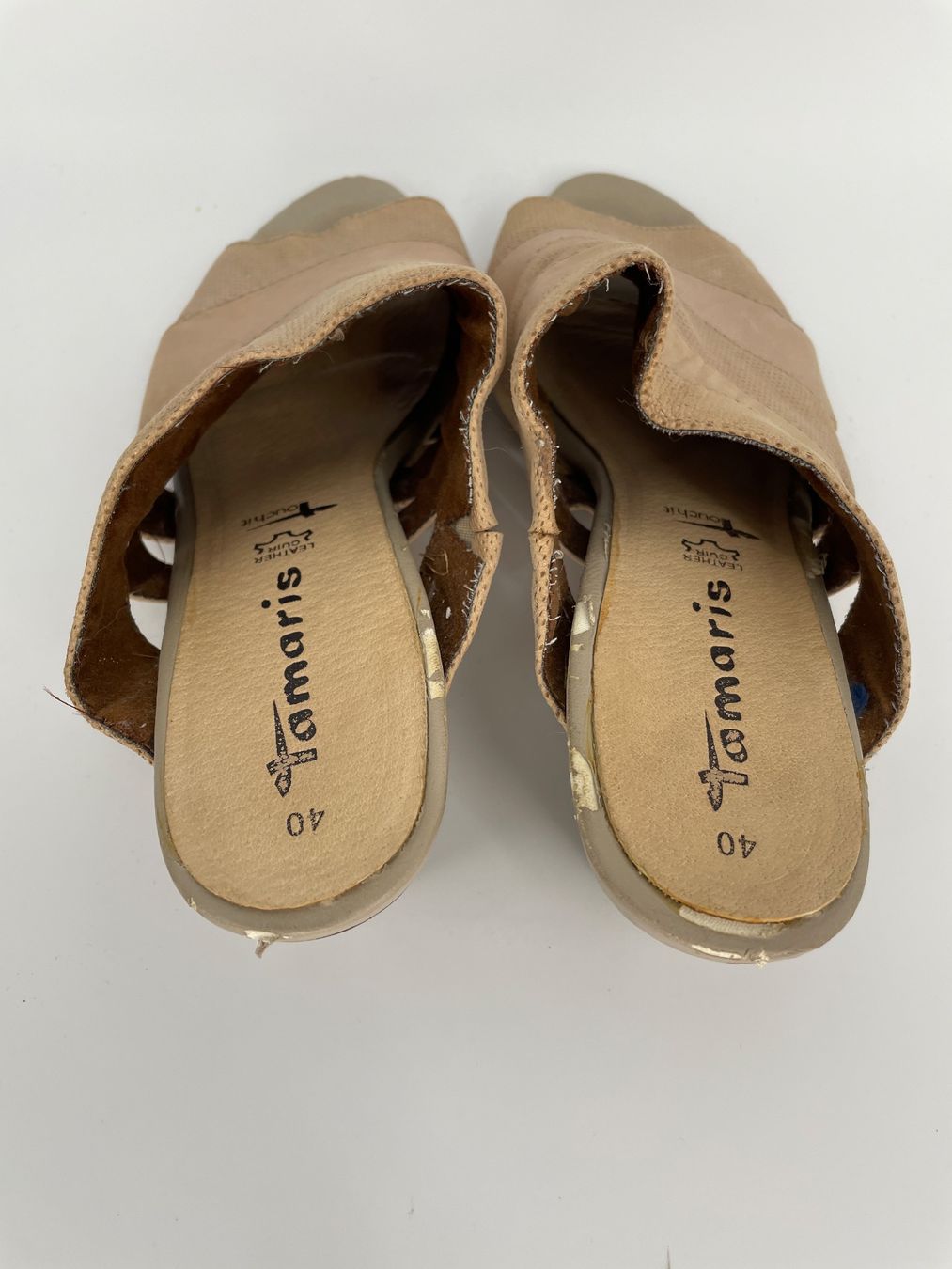 Tamaris Scarpe da donna: Tamaris Sandaletten Leder Gr. 40 – Difettoso da Auenstein venduto da moin. 2