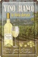 Blechschild - Vino Bianco