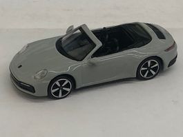 Porsche 911 Carrera 4S  Cabriolet grau 2019 Minichamps 1:87