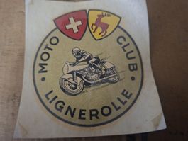 moto club Lignerolle stickers oldtimer rare rennen course