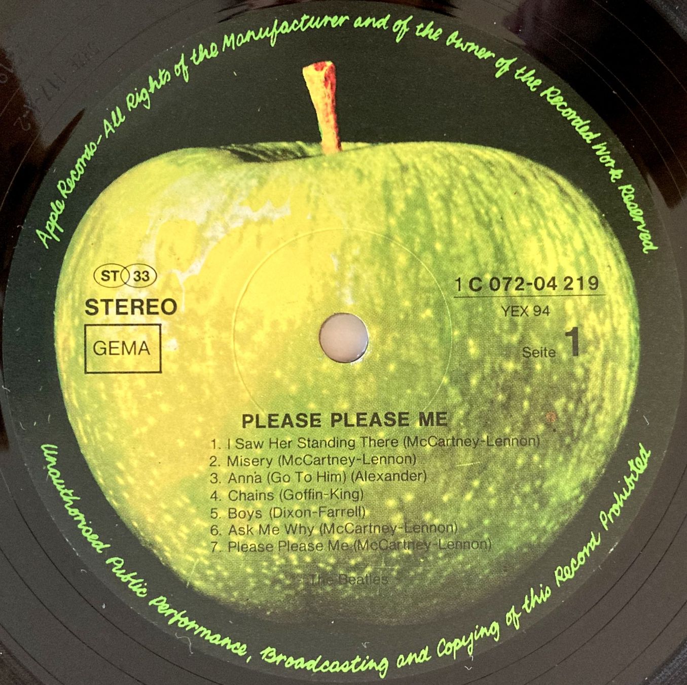 Schallplatten: BEATLES - PLEASE PLEASE ME – Gebraucht aus Bottens von hotter-than-hell 2