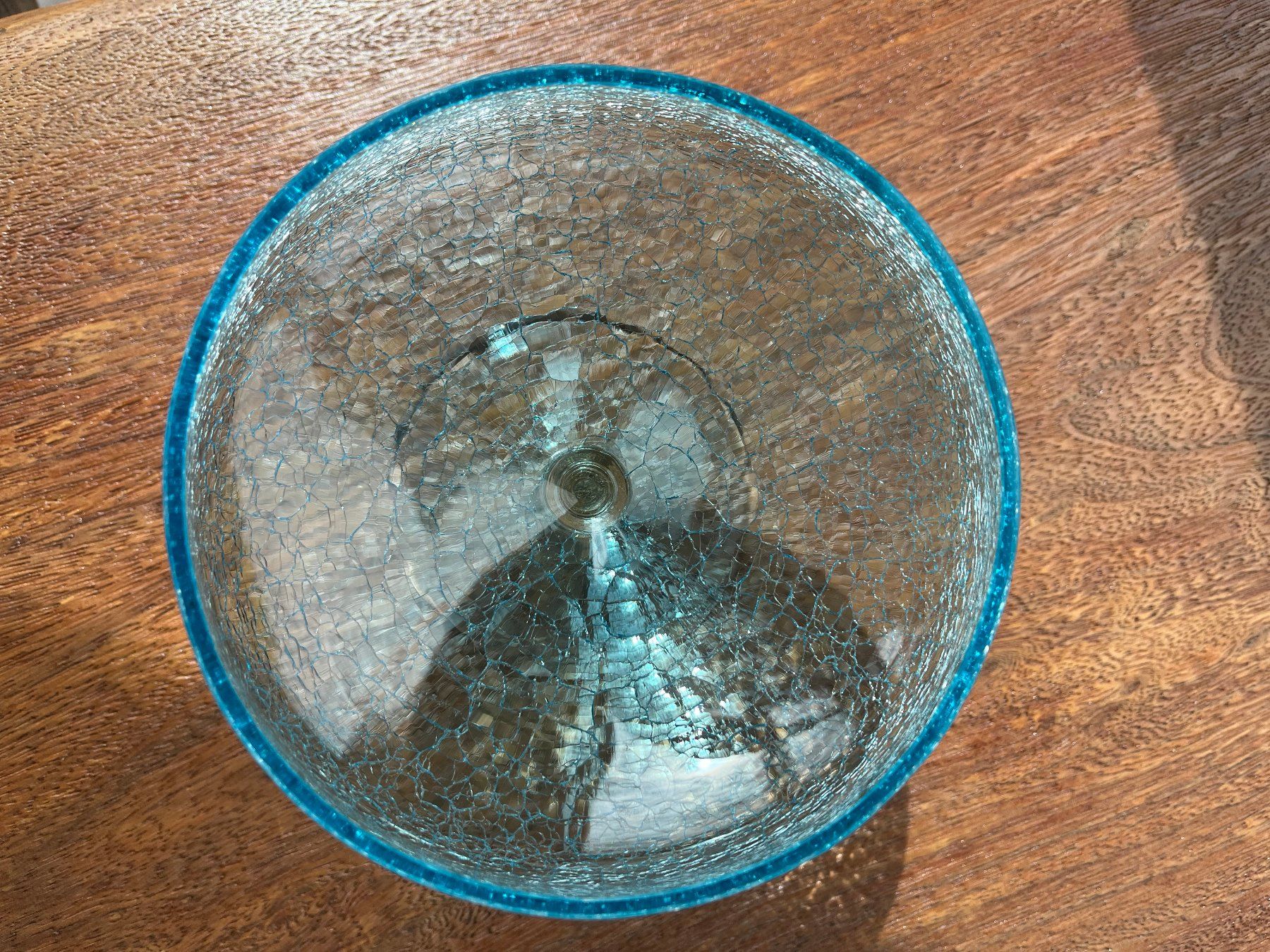Tutte le decorazioni: Coupe en verre martelé turquoise – Nuovo (secondo la descrizione) da Genève venduto da rol_v8q2 2
