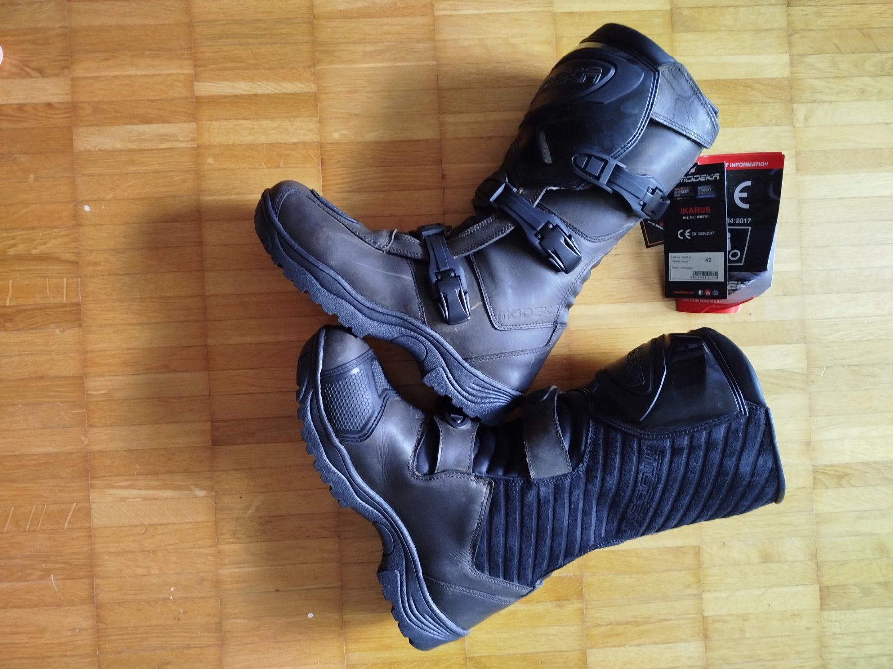 Herrenschuhe: Adventure Motorradstiefel Modeka Ikarus – Gebraucht aus Wittenbach von marcobasso 1
