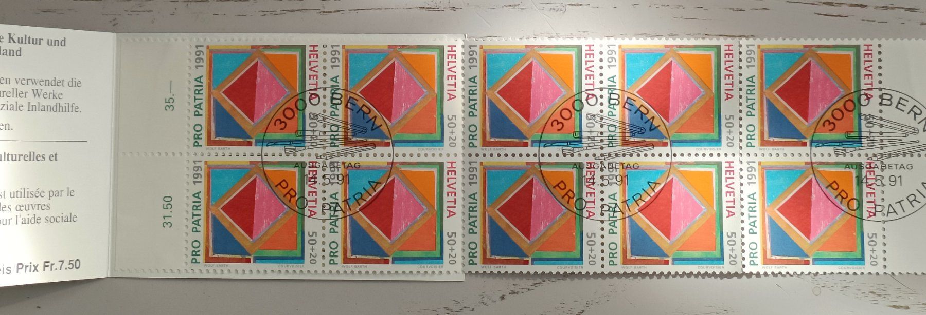 Tous les timbres: 1991 PP Markenheftchen ET - Stempel – D'occasion à Dübendorf par goeggi79