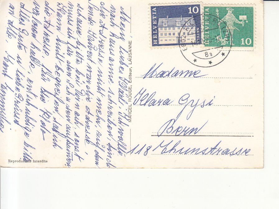 Ansichtskarten: Bex 1970 – Gebraucht aus Bürglen TG von StampGraf 1