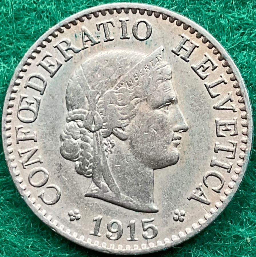 Tutti le monete: Pièce de 5 ct suisse 1915 – Usato da Plan-les-Ouates venduto da gab_cgf6