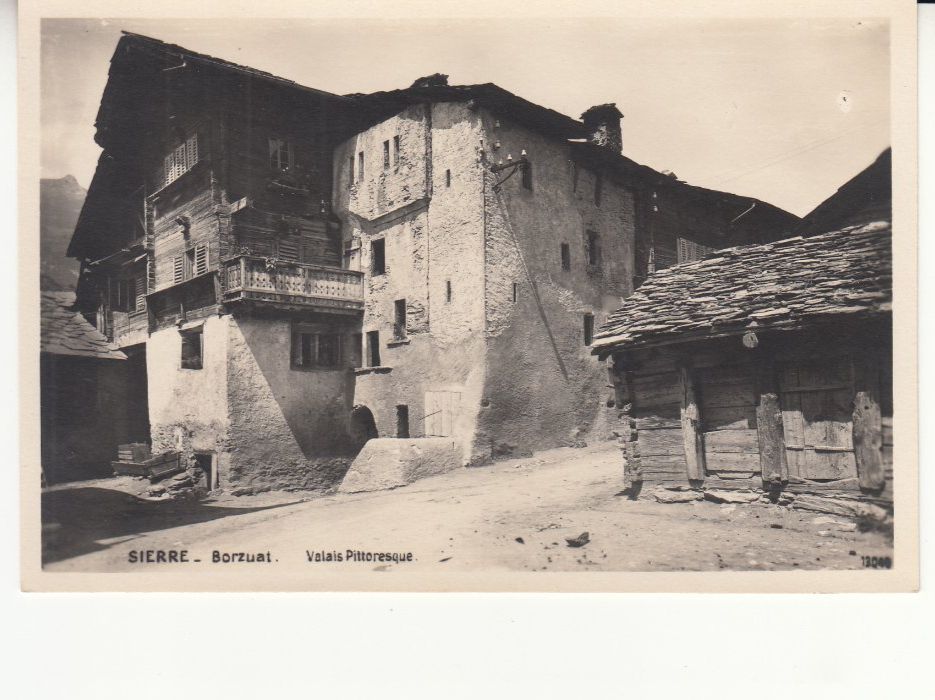 Cartoline postali: Sierre Borzuat ca. 1925 – Usato da Bürglen TG venduto da StampGraf