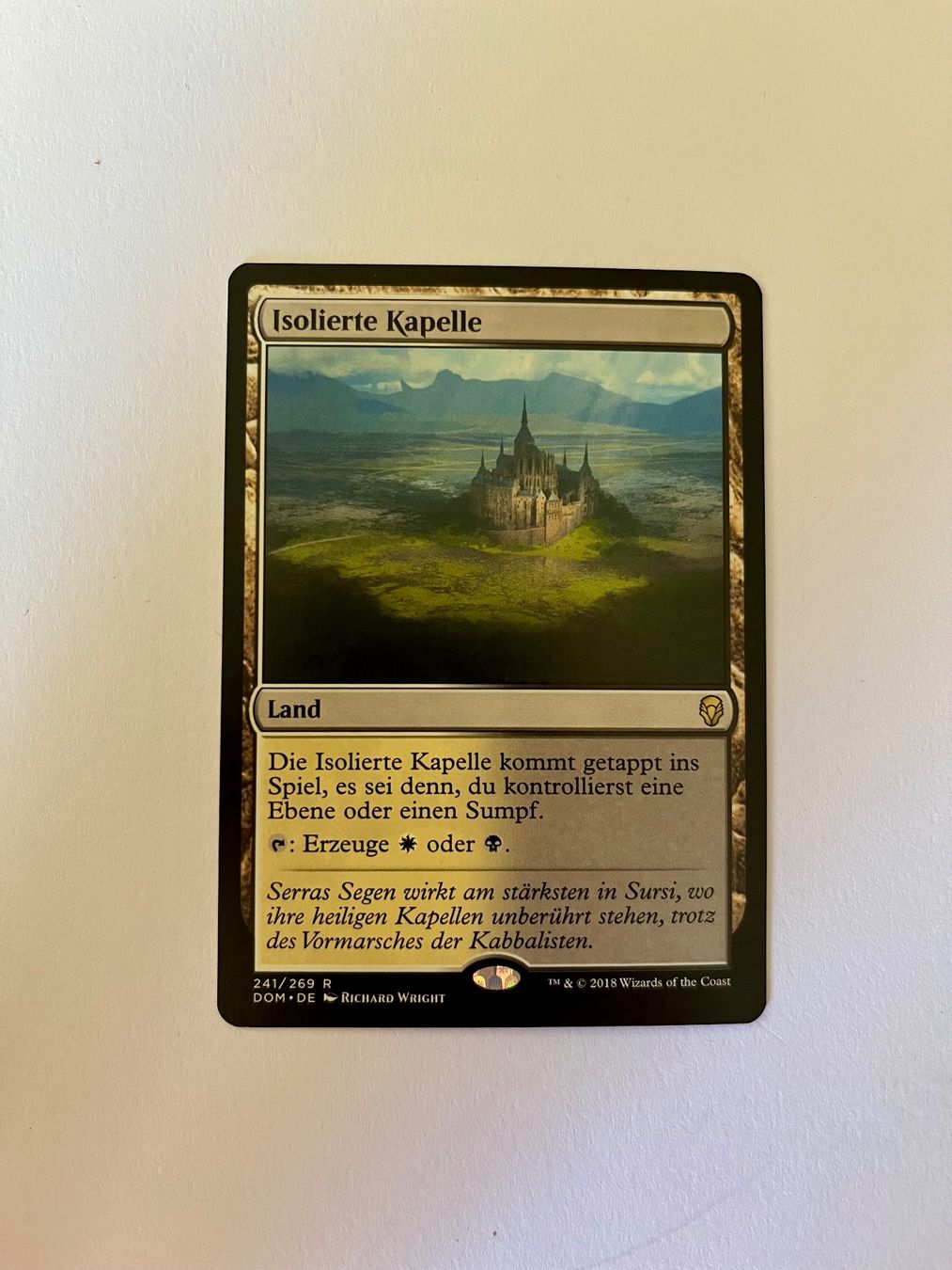 Magic The Gathering Carte collezionabili: MTG - Isolierte Kapelle - Dominaria - DE – Usato da Wangen an der Aare venduto da SG94