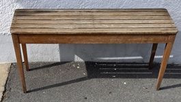 Rustikale alte Holzbank Lattenbank Gartenbank
