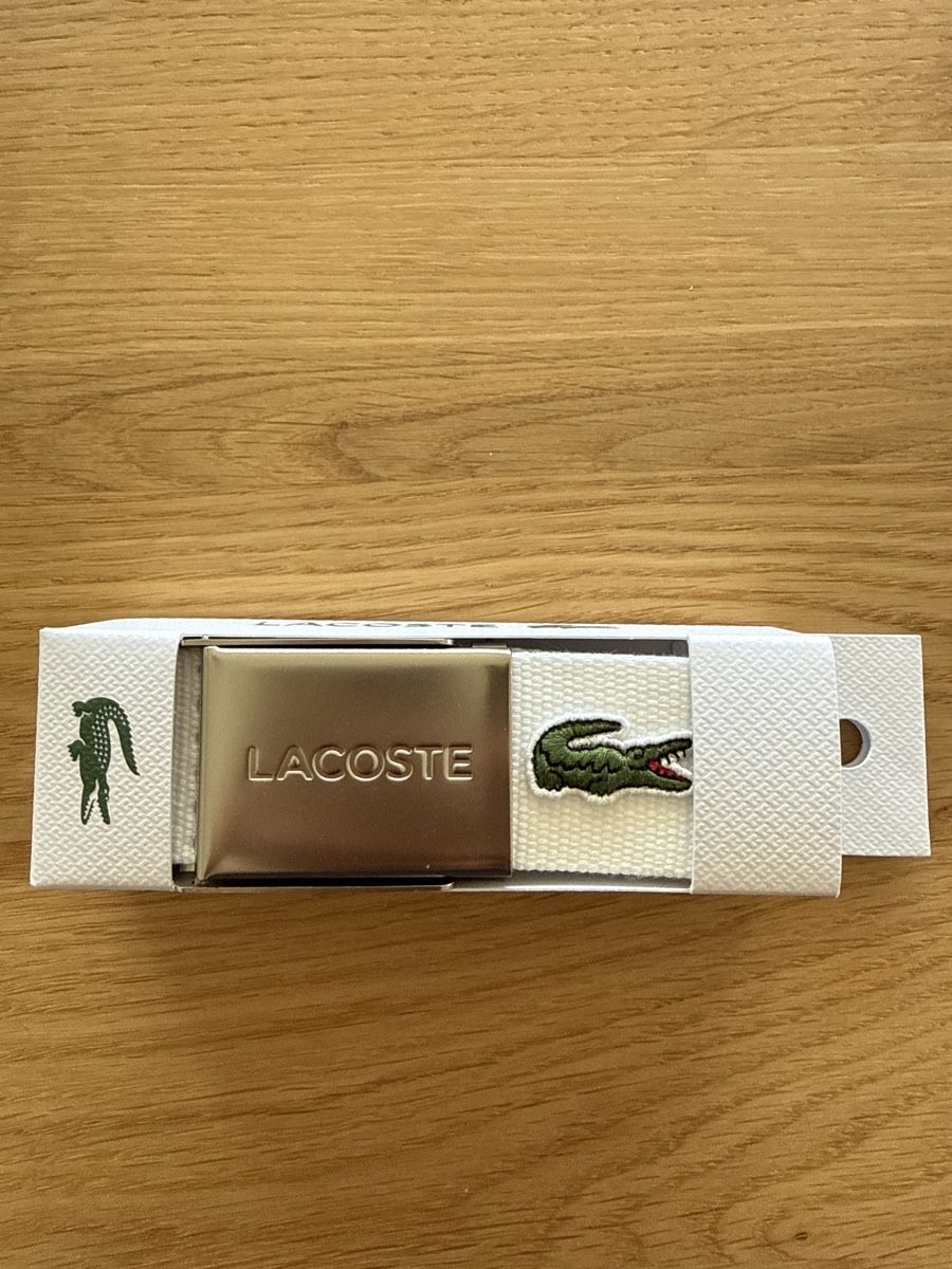 Lacoste Gürtel: Weisser Lacoste Gürtel  – Neu und originalverpackt aus Bellach von Kirtap21