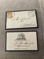 Antiker Trauerbrief Fam. Rennhaas 1880 mit Briefmarke