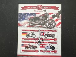 2015 Malediven Motosyclettes Kleinbogen gest   (A542)