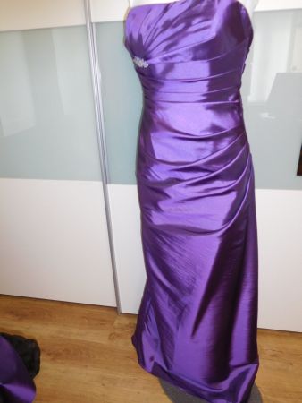 Abendkleid Festkleid Neben - Braut Kleid Gr. 34 violett