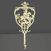 🐉 Heroischer Wandhaken – St. Georg & Drache ⚔️