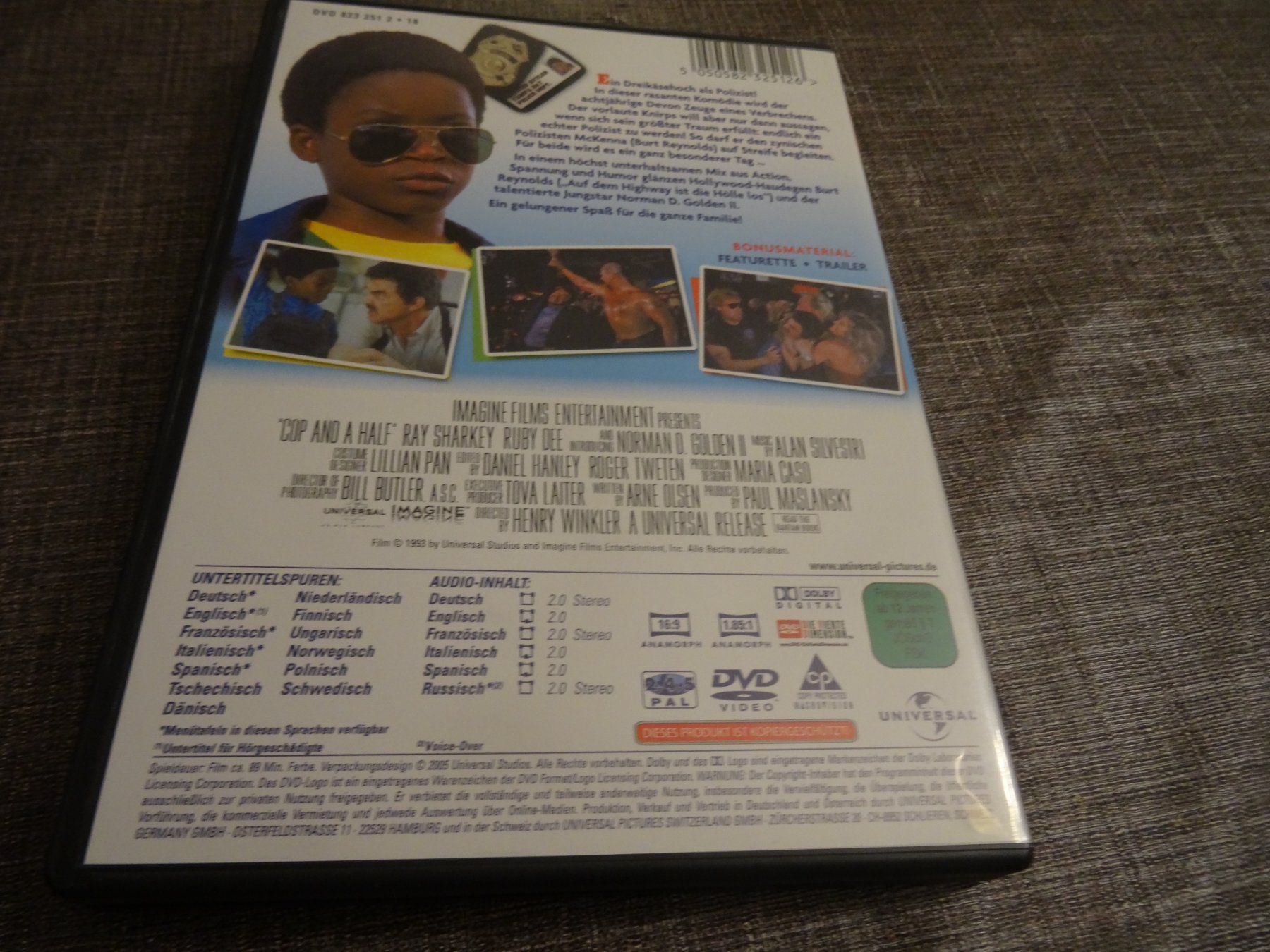 Alle DVDs: Ein Cop und ein halber DVD mit Burt Reynolds – Gebraucht aus Olten von Disc-Verkauf 2