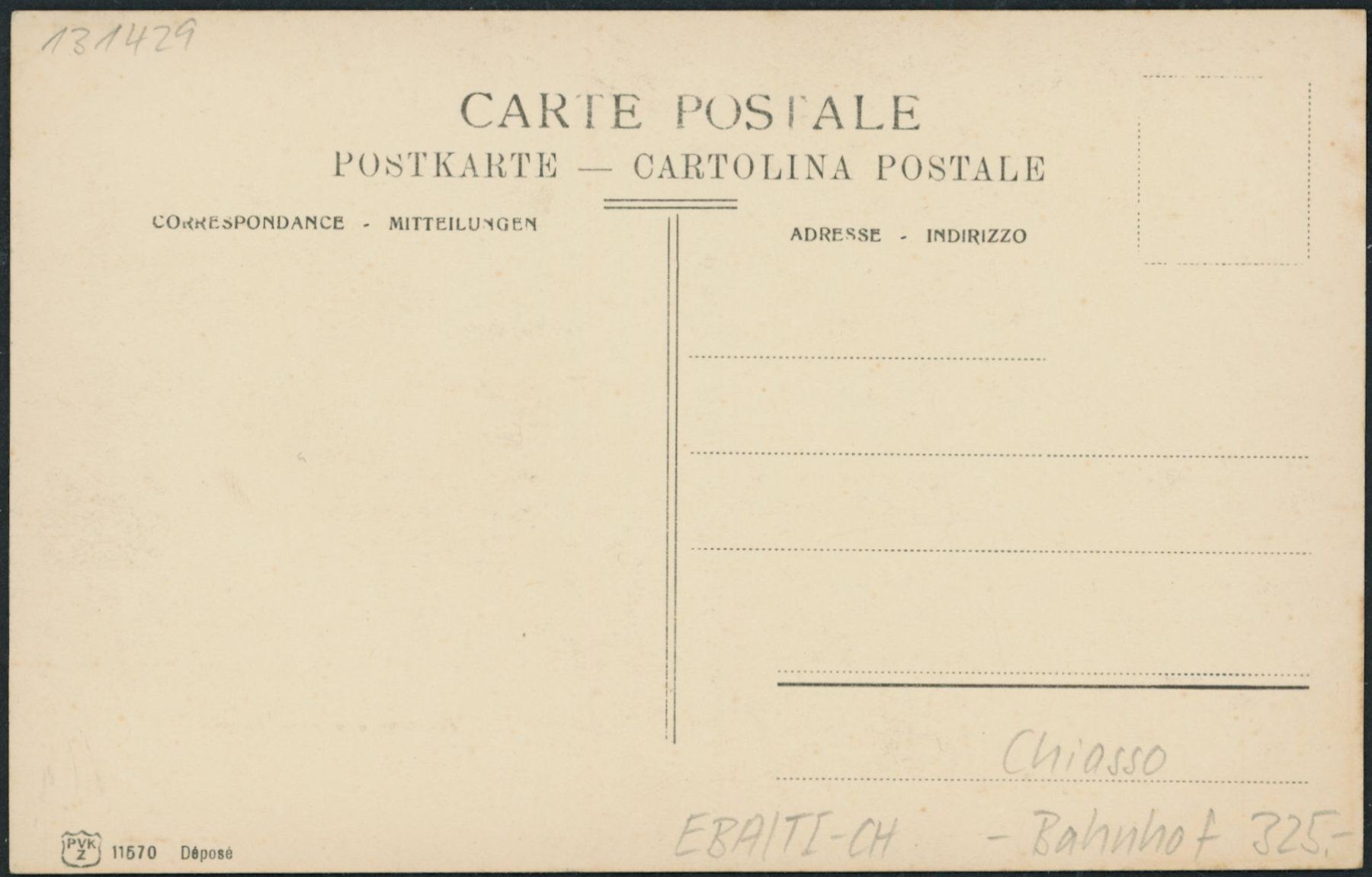 Cartes postales: TI Chiasso - Bahnhof - Bahn – Neuf (Voir description) à Schindellegi par leecollect 1