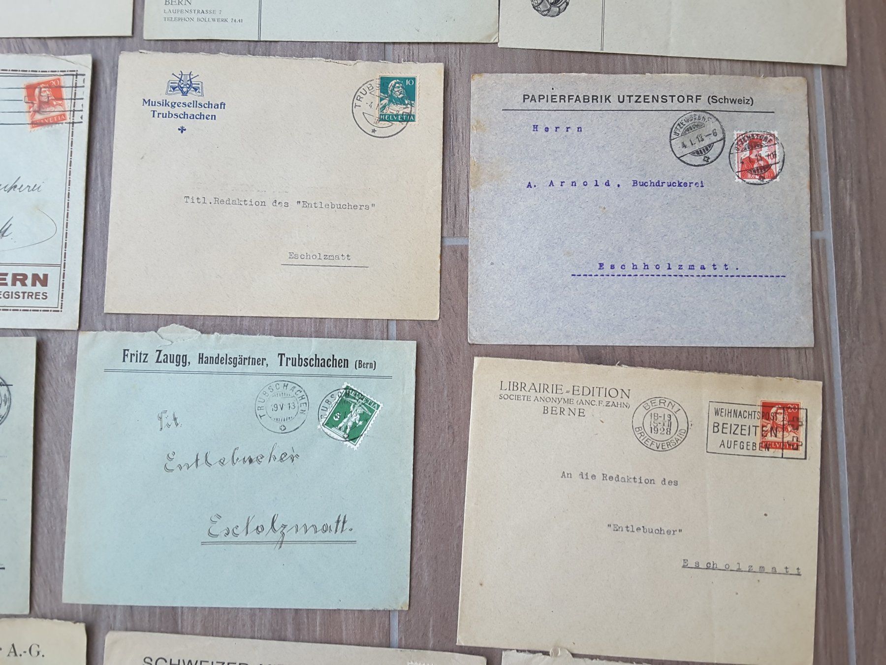 Timbri: Firmen - Namen Kt. Bern – Usato da Reichenburg venduto da Pipo-67 4