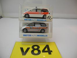 2 x Rietze 50762 u. 50765 VW Sharan, 1/87 Nr. v84