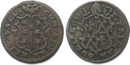 Bistum SITTEN Halbbatzen 1776 FRANZ FRIEDRICH AMBÜEL Billon
