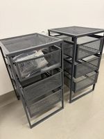 Metal Mesh Drawer Units - Set of 2