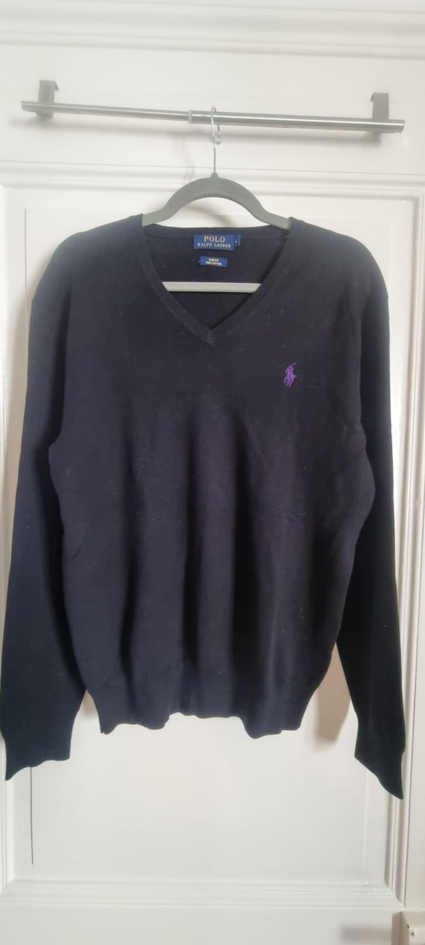 Polo Ralph Lauren Maglioni & Felpe: Pima Baumwolle Pullover Polo Ralph Lauren dunkelblau Gr L – Usato da Fribourg venduto da swi_b7rt