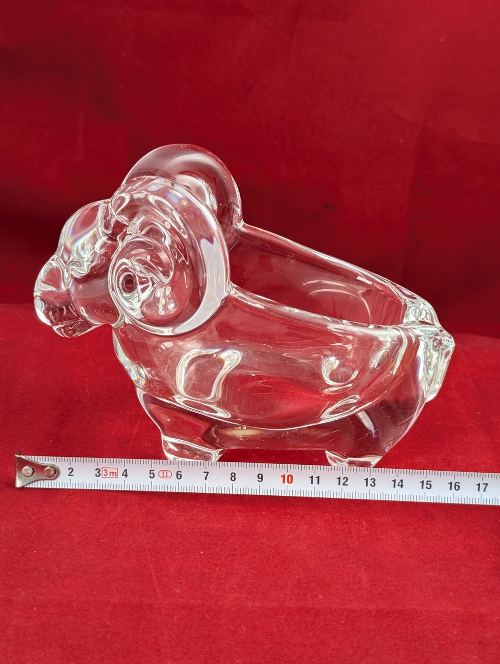 Skulpturen & Statuen: Vannes le Chatel Widder aus Kristall Glas, 70er Jahre – Neu (gemäss Beschreibung) aus Embrach von RogerGerzner 1