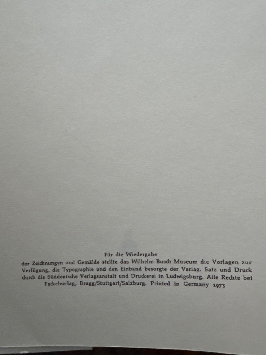 Libri: Unvergänglicher Wilhelm Busch – Usato da Verscio venduto da Foroglio 1