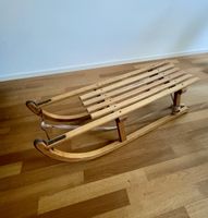 Originaler Davoser Schlitten aus Holz, NEUWERTIG