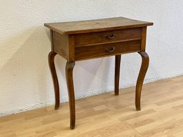 Vintage Nähtisch Beistelltisch aus Holz im Louis-XV Stil