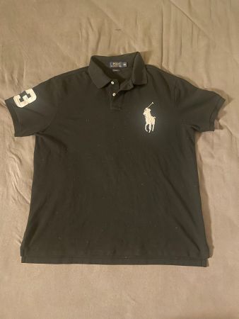 Polo Ralph Lauren Big Pony Poloshirt – Schwarz – Grösse XL