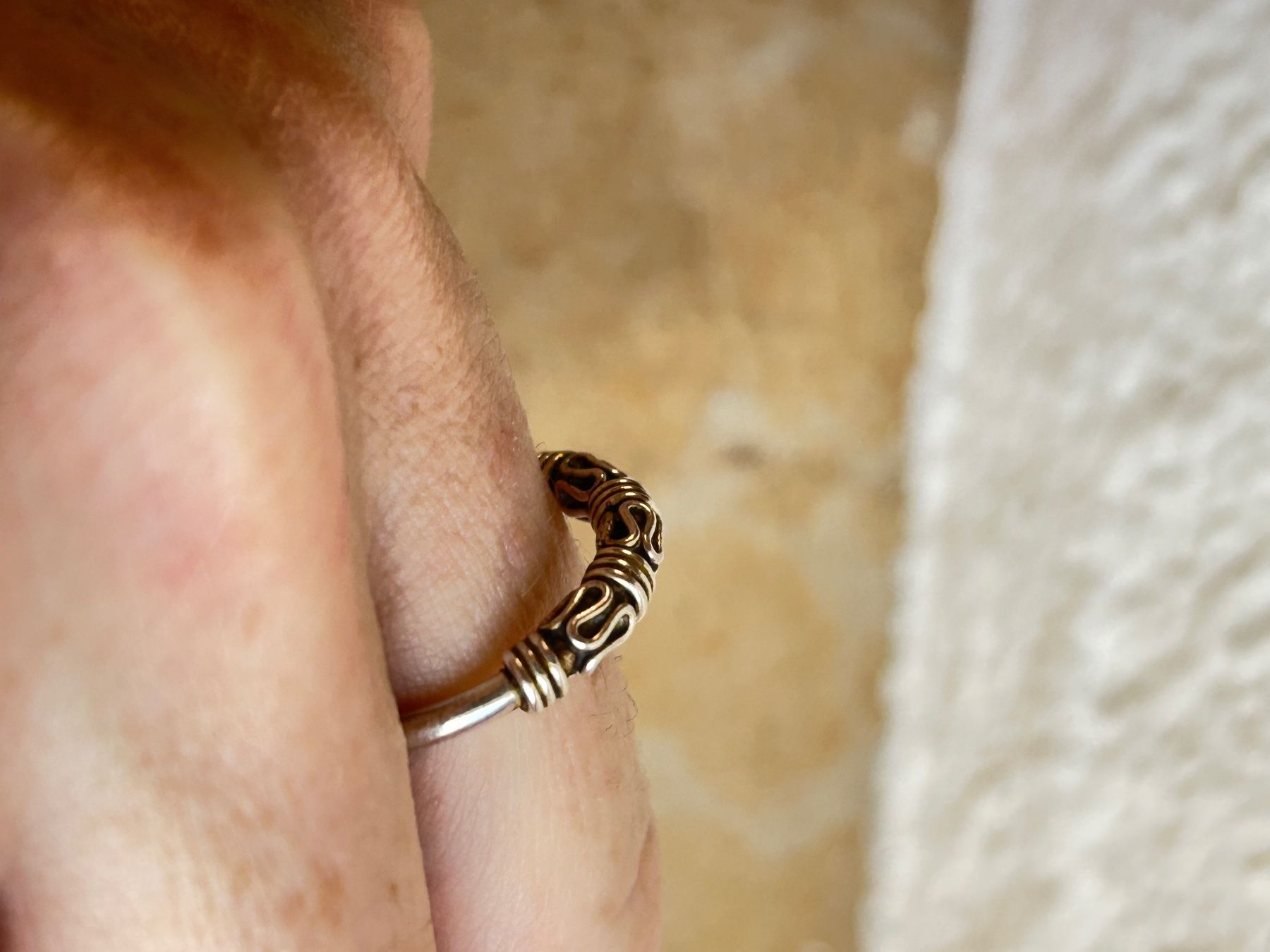 Anelli: Vintage Silberring "SNAKE" Grösse 53 – Usato da Dittingen venduto da Bellevista 2