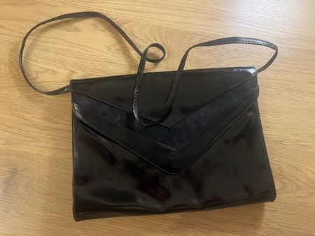 Vintage Ledertasche Schwarz
