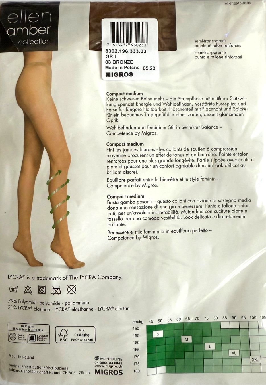 Ellen Amber Calze & Collant: Strumpfhose ellen amber Compact medium – Usato da Menziken venduto da chianti10 1