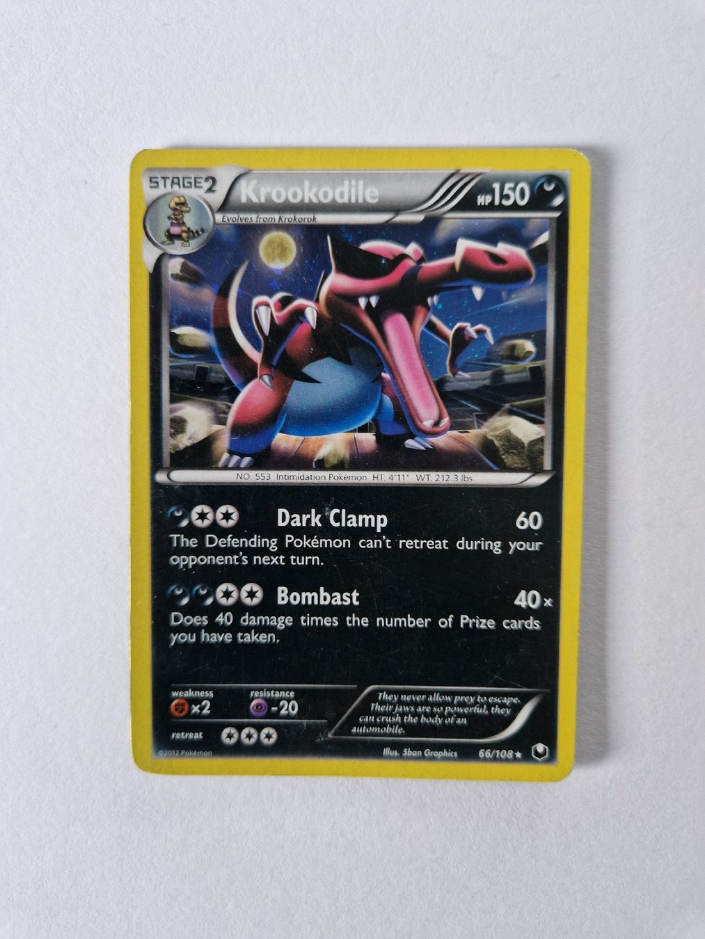 Pokémon Sammelbilder & Trading cards: Krookodile Holo - Dark Explorers - EN - Ab 1 – Gebraucht aus Romont FR von raj_sjv9
