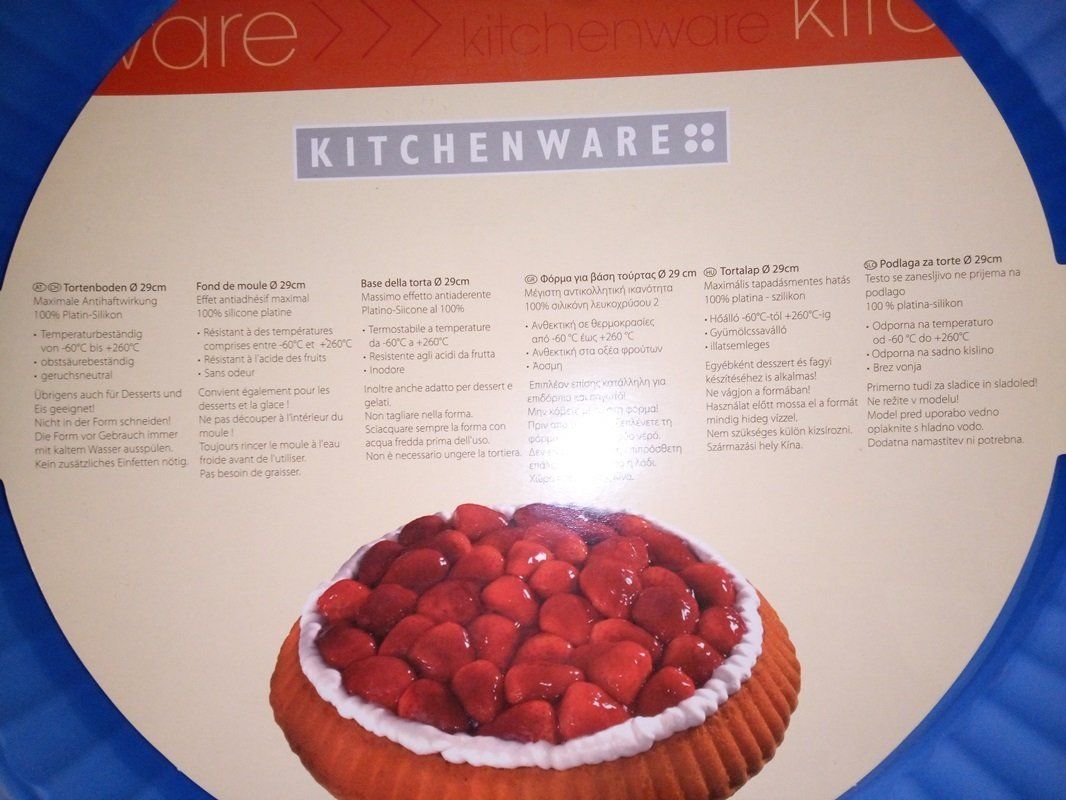 Teglie da forno: Kitchenware Silikon-Tortenform Ø 29 cm Blau – Nuovo e nell'imballaggio originale da Werdenberg venduto da EXA-Secondhand 1