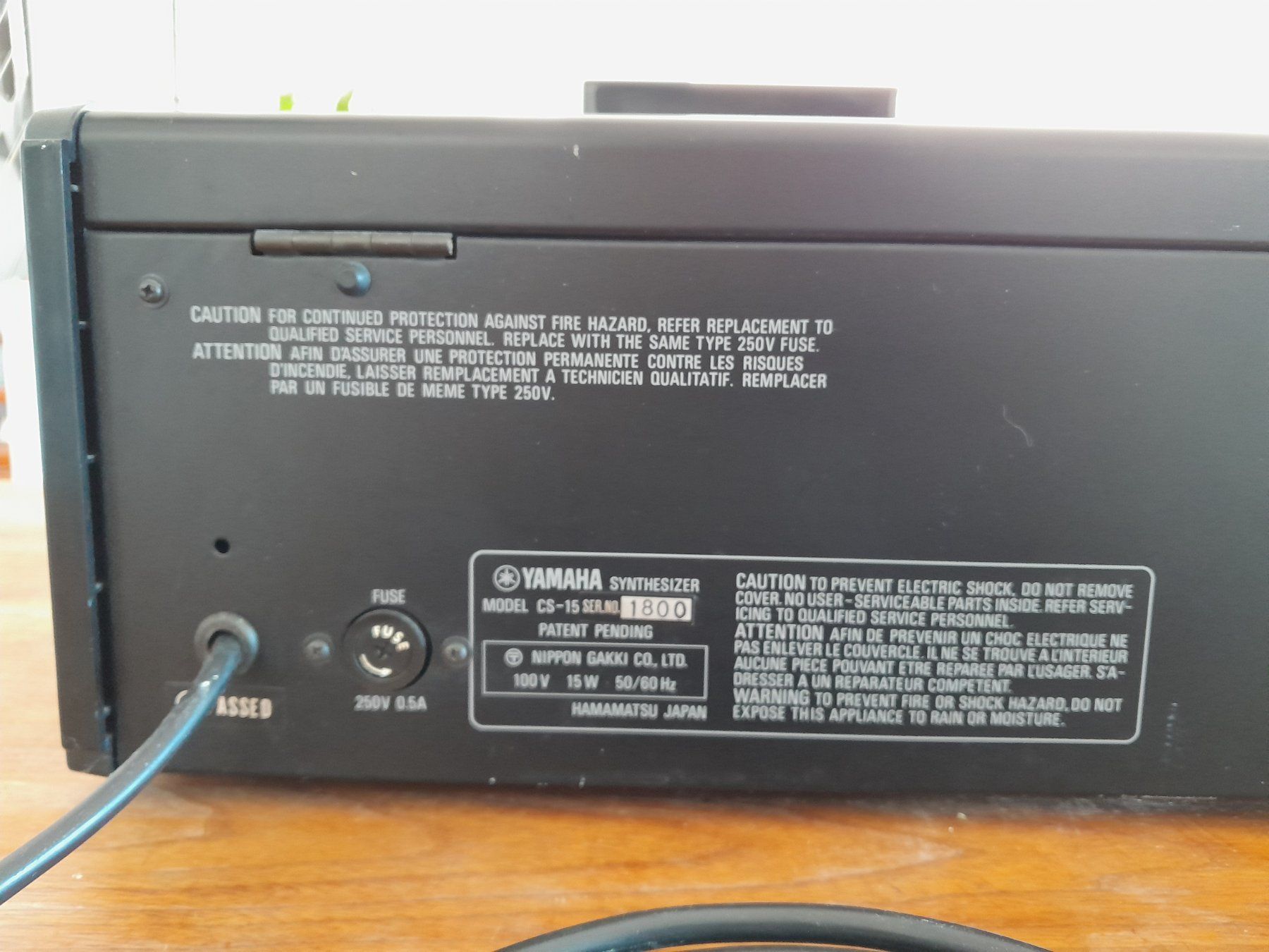 Yamaha Strumenti musicali: YAMAHA CS15 SYNTHESIZER – Usato da Vevey venduto da Aveelu 3